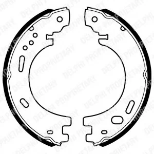 Гальмівна колодка LAND ROVER DISCOVERY III, DISCOVERY IV, RANGE ROVER SPORT I, RANGE ROVER SPORT II 2.0-5.0 07.04-03.22 Delphi LS1997