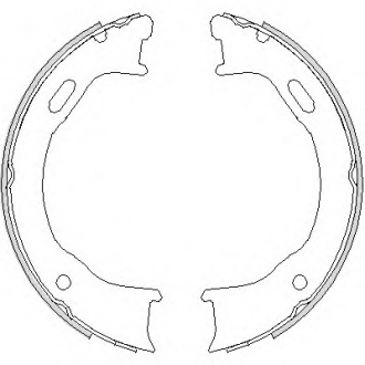 Комплект тормозных колодок, стояночная тормозная система REMSA 474700 (фото 1)