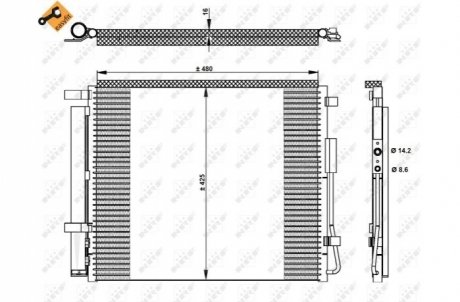 SKRAPLACZ KLIMATYZACJI HYUNDAI SANTA FE MK III 2.2CRDI 12- NRF 350333