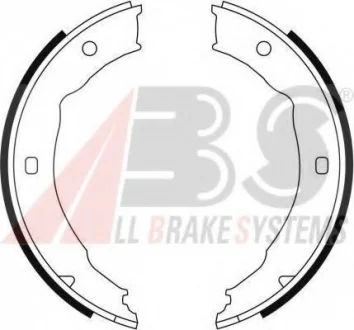 Колодки ручного тормоза Peugeot 406 95-04/ 604 00- A.B.S. 9112