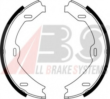 Комплект тормозных колодок, стояночная тормозная система A.B.S. 9140