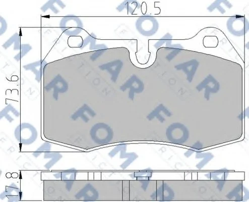 Колодки гальмівні дискові FOMAR FO904981 (фото 1)