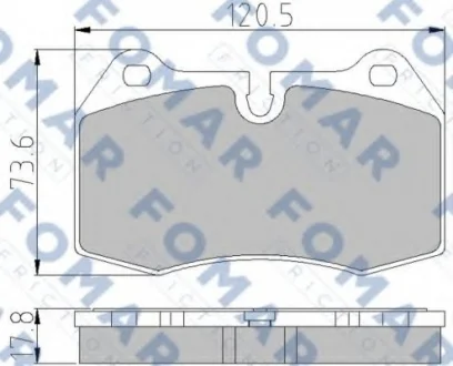 Колодки гальмівні дискові FOMAR FO904981