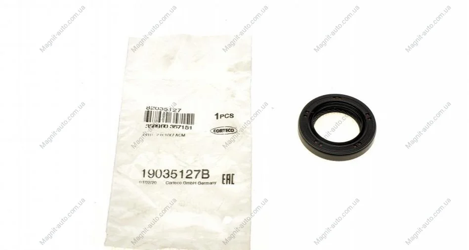 Уплотнение/герметик приводной оси (23x37x7/7) TOYOTA AYGO, YARIS 1.0/1.3/1.4D 07.05- CORTECO 19035127B (фото 1)
