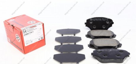 Комплект тормозных колодок, дисковый тормоз ZIMMERMANN 235851701 (фото 1)
