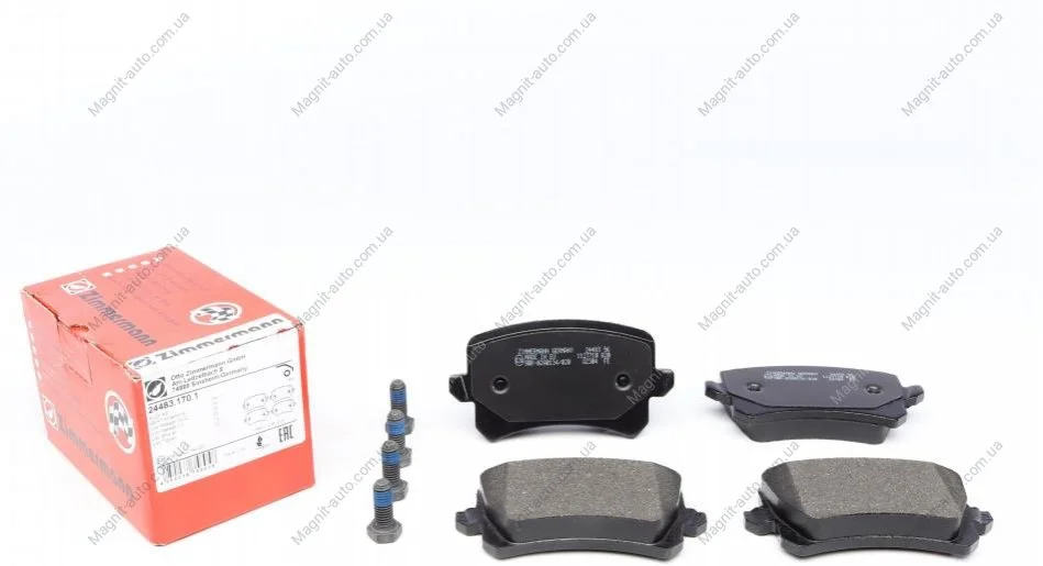 Тормозные колодки, AUDI A6,Q3; SEAT ALhambra; VW Passat, Sharan, Tiguan, Touran ZIMMERMANN 244831701 (фото 1)