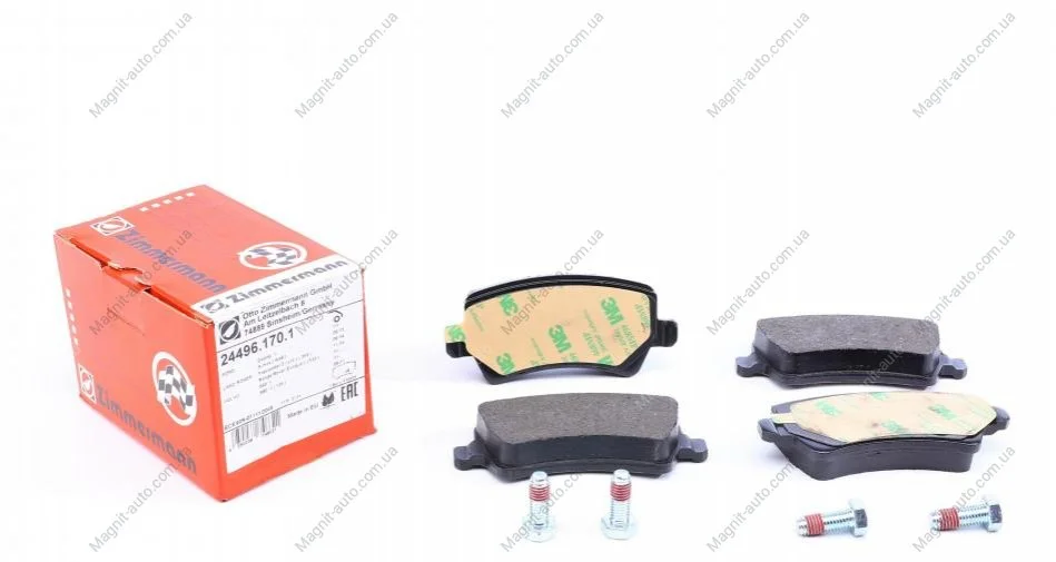Тормозные колодки, FORD Galaxy II, S-Max; LAND ROVER Freelander; VOLVO S60, S80, V70, XC70 ZIMMERMANN 244961701 (фото 1)