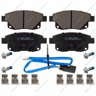 Комплект тормозных колодок, дисковый тормоз FEBI BILSTEIN 16701