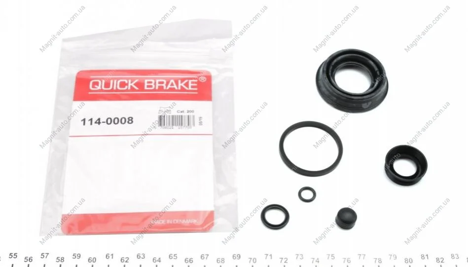 Ремкомплект гальмівного супорта, CITROËN, FORD, MAZDA, NISSAN, OPEL, RENAULT, SAAB, VAUXHALL, VOLVO QUICK BRAKE 1140008 (фото 1)
