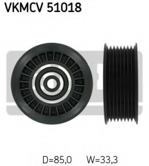 Паразитный / ведущий ролик, поликлиновой ремень SKF VKMCV51018