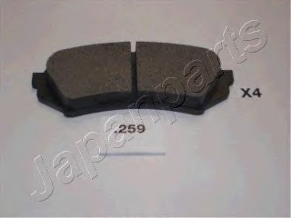 Комплект тормозных колодок, дисковый тормоз JAPANPARTS PP259AF (фото 1)