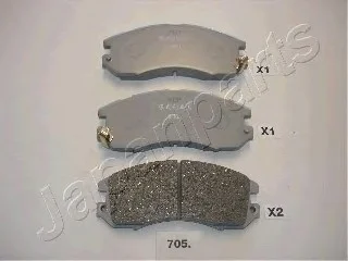 Комплект тормозных колодок, дисковый тормоз JAPANPARTS PA705AF (фото 1)