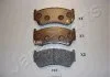 Комплект тормозных колодок, дисковый тормоз JAPANPARTS PA191AF (фото 1)
