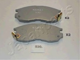 Комплект тормозных колодок, дисковый тормоз JAPANPARTS PA530AF