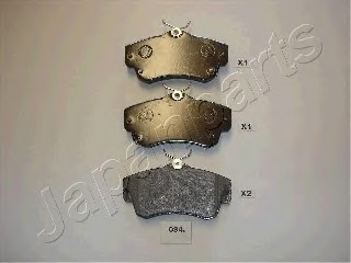 Комплект тормозных колодок, дисковый тормоз JAPANPARTS PA094AF (фото 1)