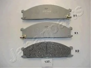 Комплект тормозных колодок, дисковый тормоз JAPANPARTS PA137AF