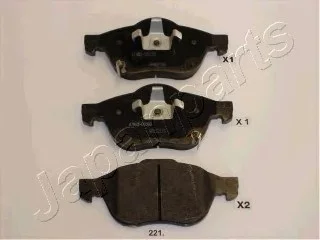 Комплект тормозных колодок, дисковый тормоз JAPANPARTS PA221AF (фото 1)