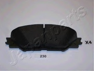 Комплект тормозных колодок, дисковый тормоз JAPANPARTS PA230AF (фото 1)