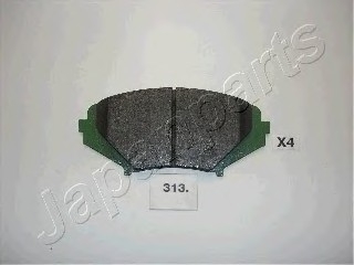 Комплект тормозных колодок, дисковый тормоз JAPANPARTS PA313AF (фото 1)