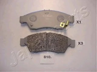 Комплект тормозных колодок, дисковый тормоз JAPANPARTS PA810AF (фото 1)