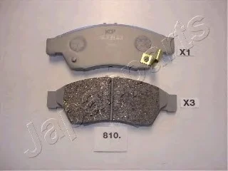 Комплект тормозных колодок, дисковый тормоз JAPANPARTS PA810AF