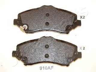 Комплект тормозных колодок, дисковый тормоз JAPANPARTS PA910AF