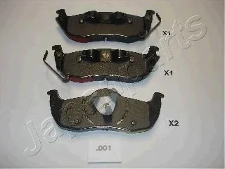 Комплект тормозных колодок, дисковый тормоз JAPANPARTS PP001AF
