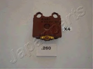 Комплект тормозных колодок, дисковый тормоз JAPANPARTS PP260AF