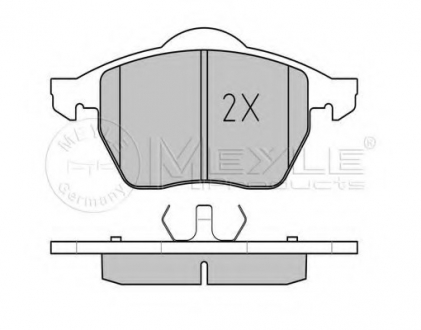 Комплект тормозных колодок, дисковый тормоз MEYLE 0252191119PD (фото 1)