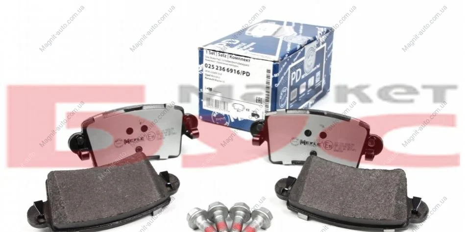 Колодки тормозные, задние, 98-06 (тип BOSCH) MEYLE 0252366916PD (фото 1)