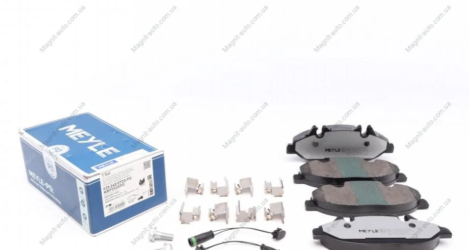 Колодки гальмівні, передні, (тип BOSCH) Platinum MEYLE 0252400720PD (фото 1)
