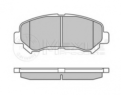Комплект тормозных колодок, дисковый тормоз MEYLE 0252463217PD (фото 1)