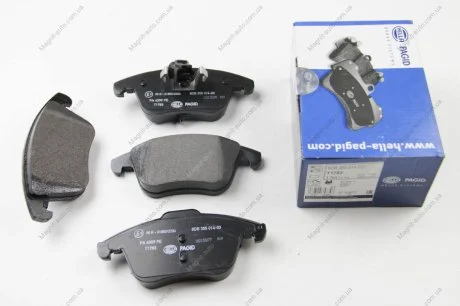 Комплект тормозных колодок, дисковый тормоз HELLA 8DB355014031