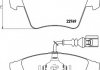 Комплект тормозных колодок, дисковый тормоз HELLA 8DB355011621 (фото 1)