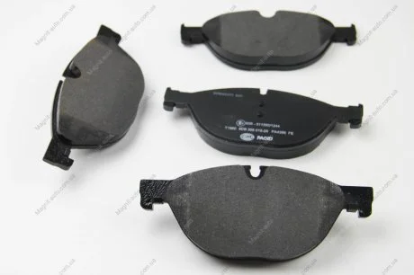 Колодки тормозные дисковые комплект передние HELLA 8DB355015251