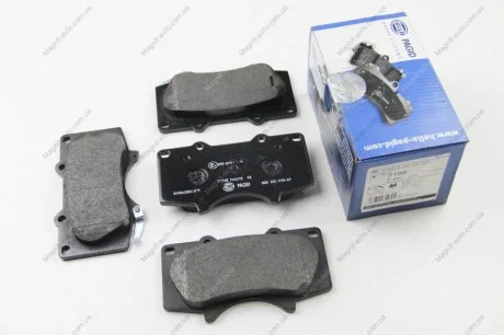 Комплект тормозных колодок, дисковый тормоз HELLA 8DB355010491