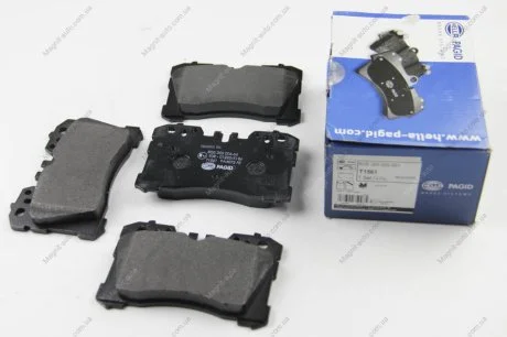 Комплект тормозных колодок, дисковый тормоз HELLA 8DB355006661