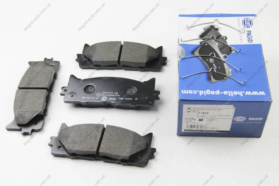 Комплект тормозных накладок, дисковый тормоз HELLA 8DB355012401 (фото 1)