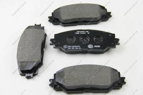 Комплект тормозных колодок, дисковый тормоз HELLA 8DB355006861