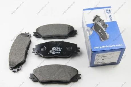 Комплект тормозных колодок, дисковый тормоз HELLA 8DB355006871
