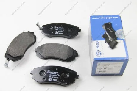 Гальмівні колодки пер. Subaru Impreza 02-/Forester 02- (akebono) HELLA 8DB355010211