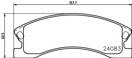 Комплект тормозных колодок, дисковый тормоз HELLA 8DB355011541