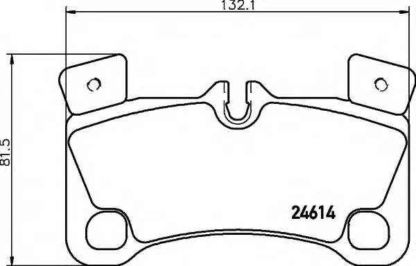 Гальмівні колодки дискові зад. Audi Q7/Porsche Cayenne/VW Touareg 3.0Tdi-6.0W12 08.04- HELLA 8DB355014631 (фото 1)