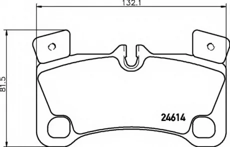 Гальмівні колодки дискові зад. Audi Q7/Porsche Cayenne/VW Touareg 3.0Tdi-6.0W12 08.04- HELLA 8DB355014631