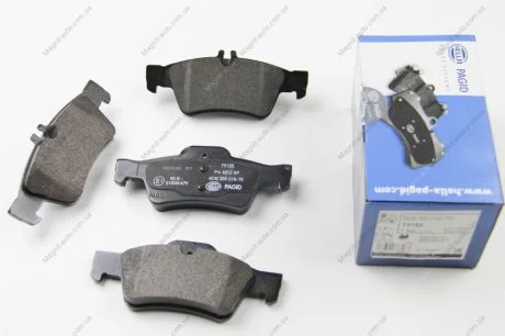 Комплект гальмівних колодок, дискове гальмо HELLA 8DB355018751