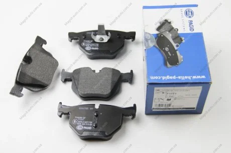 Комплект тормозных колодок, дисковый тормоз HELLA 8DB355013941