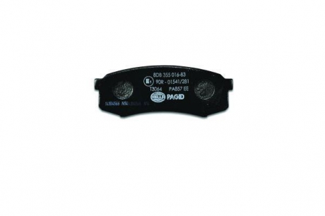 Комплект тормозных колодок, дисковый тормоз HELLA 8DB355016831 (фото 1)