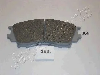Комплект тормозных колодок, дисковый тормоз JAPANPARTS PA382AF