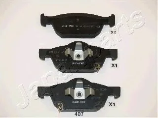 Комплект тормозных колодок, дисковый тормоз JAPANPARTS PA407AF (фото 1)