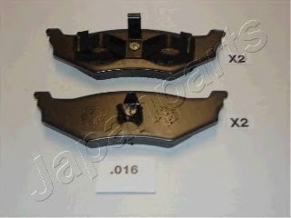 Комплект тормозных колодок, дисковый тормоз JAPANPARTS PP016AF (фото 1)